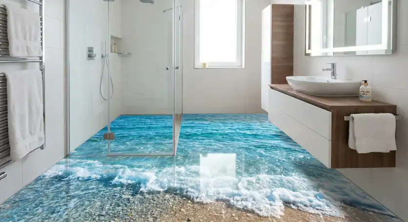 اجرای-کفپوش-سه-بعدی-سرویس-بهداشتی-حمام-طرح-دریا-و-ساحل